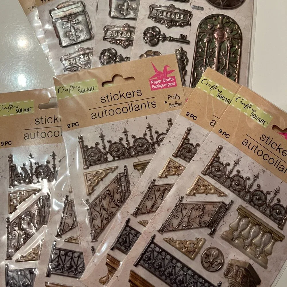 Architecture Themed Puffy Stickers (10‎ packs! New!)